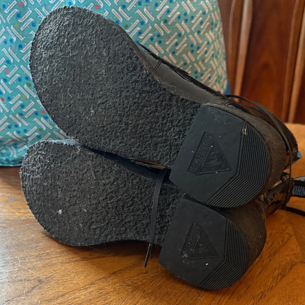 John Fluevog Tardy Crepe Soled Derby Boots - brand new! - Picture 4 of 5